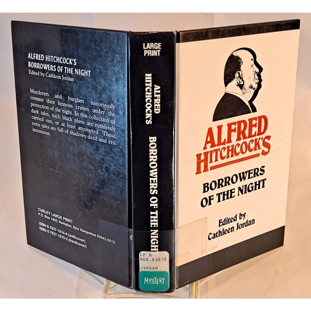 Alfred Hitchcock's Borrowers of the Night (1983 LARGE PRINT HC no DJ)